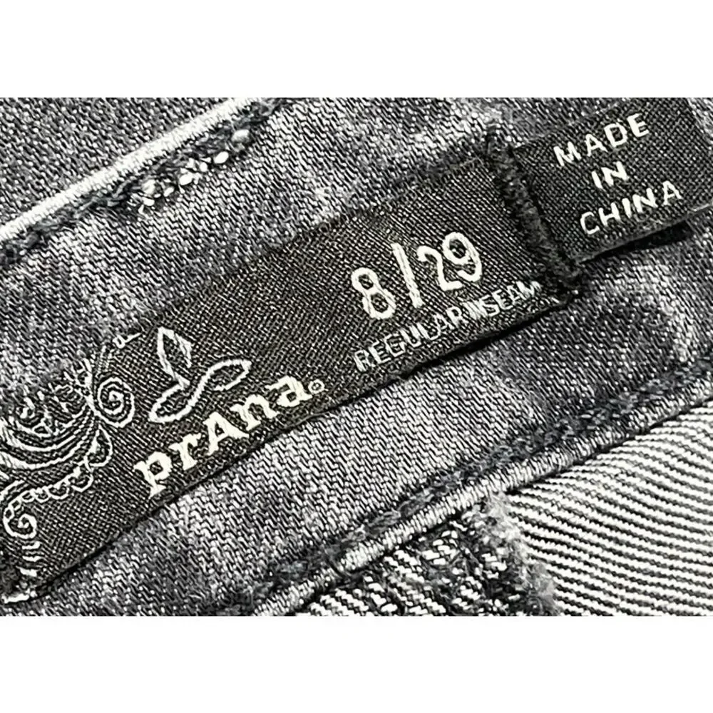 prAna Skinny Jeans Womens Size 8 / 29 Gray Mid Rise Minimalist Capsule Wardrobe